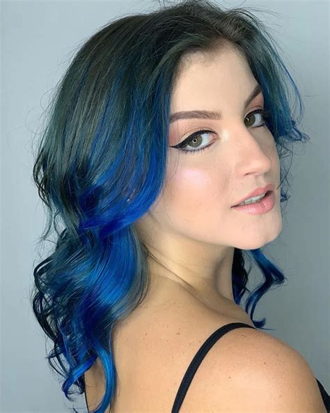 Mecha Frontal Azul: +40 Ideias Perfeitas e Tons Diferentes! .